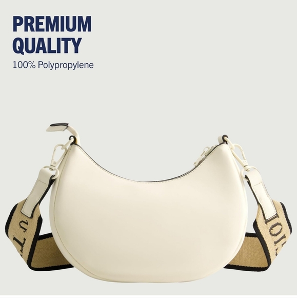 True Religion Horseshoe Logo Strap Crescent Hobo Bag- new - Picture 4 of 14